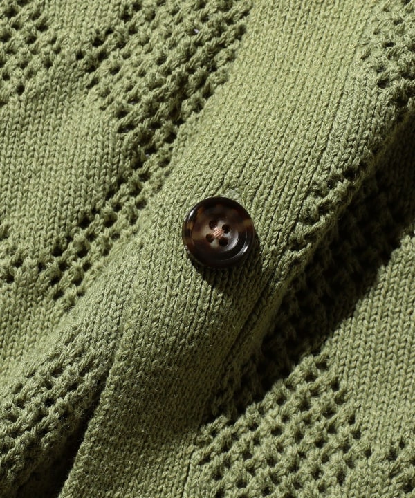 BEAMS PLUS（ビームス プラス）Cardigan Diamond Mesh（トップス