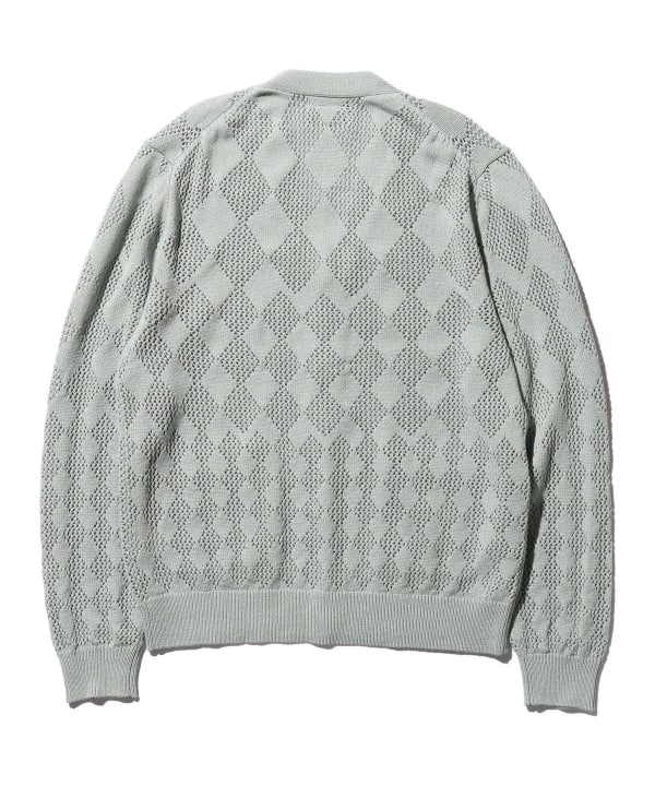 BEAMS PLUS（ビームス プラス）Cardigan Diamond Mesh（トップス