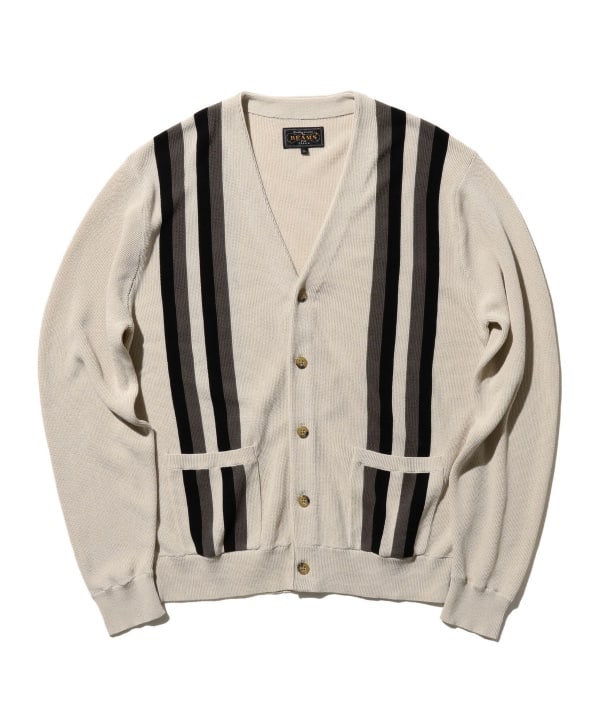 BEAMS PLUS BEAMS PLUS Stripe (Tops Cardigan) for sale | BEAMS
