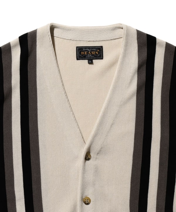 BEAMS PLUS（ビームス プラス）Cardigan Stripe（トップス