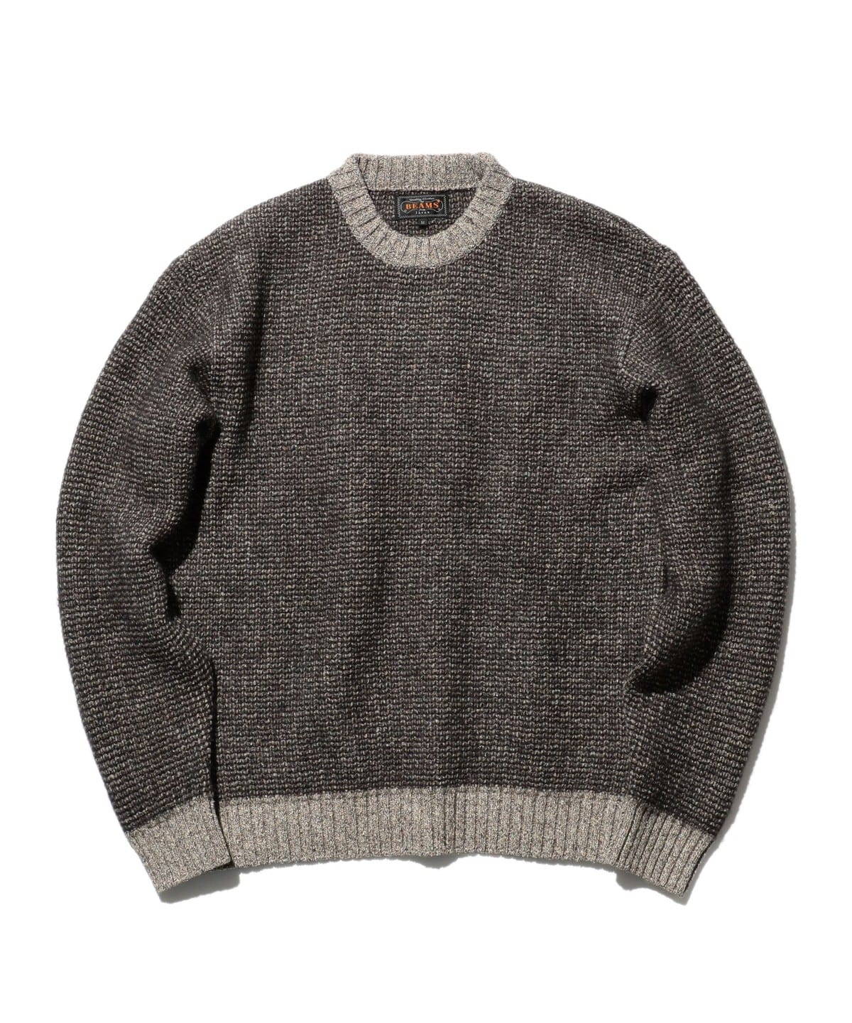 �y�^�C���Z�[���zCrew Inlay Mohair Wool Silk �g�b�v�X MEN BEIGE S