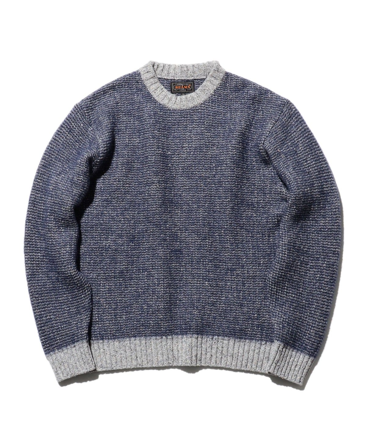 BEAMS PLUS（ビームス プラス）Crew Inlay Mohair Wool Silk（トップス