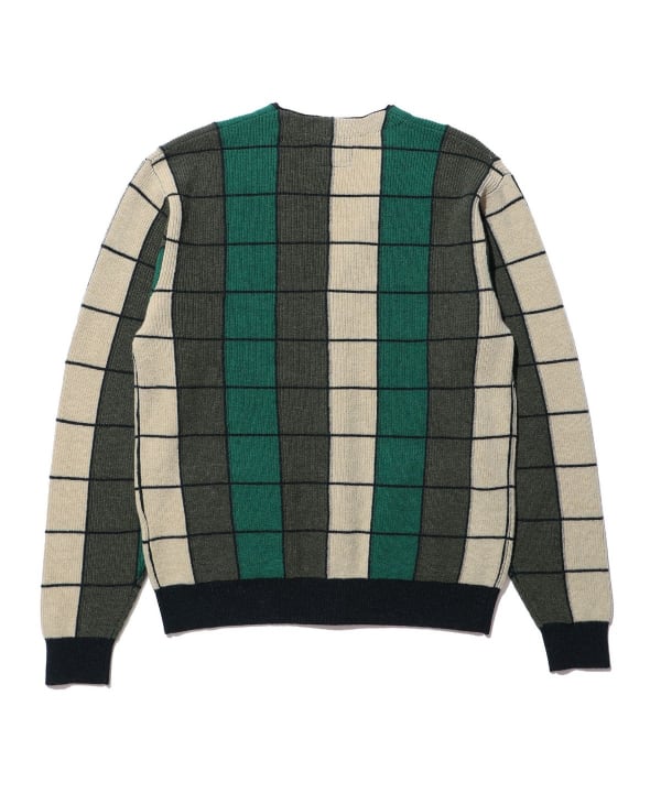 新品 BEAMS PLUS ジャガード ニットカーディガン XL BEAMS PLUS（ビームス プラス）Cardigan Boa Jacquard（トップス