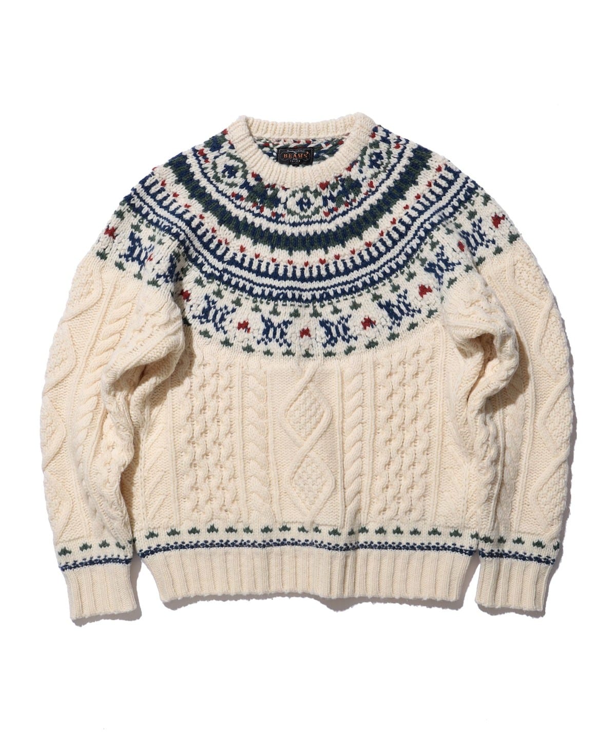 BEAMS PLUS（ビームス プラス）Crew Nordic Cable（トップス ニット