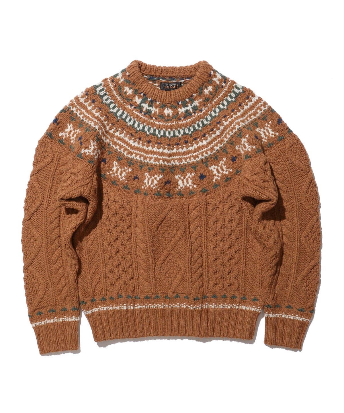 BEAMS PLUS（ビームス プラス）Crew Nordic Cable（トップス ニット