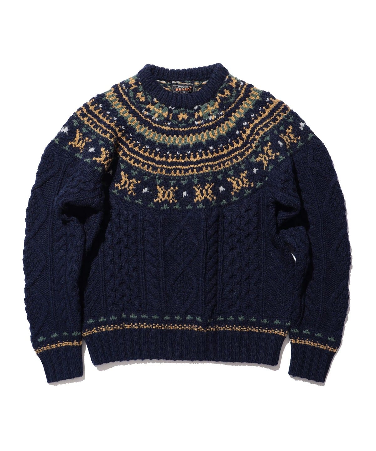 BEAMS PLUS（ビームス プラス）Crew Nordic Cable（トップス ニット