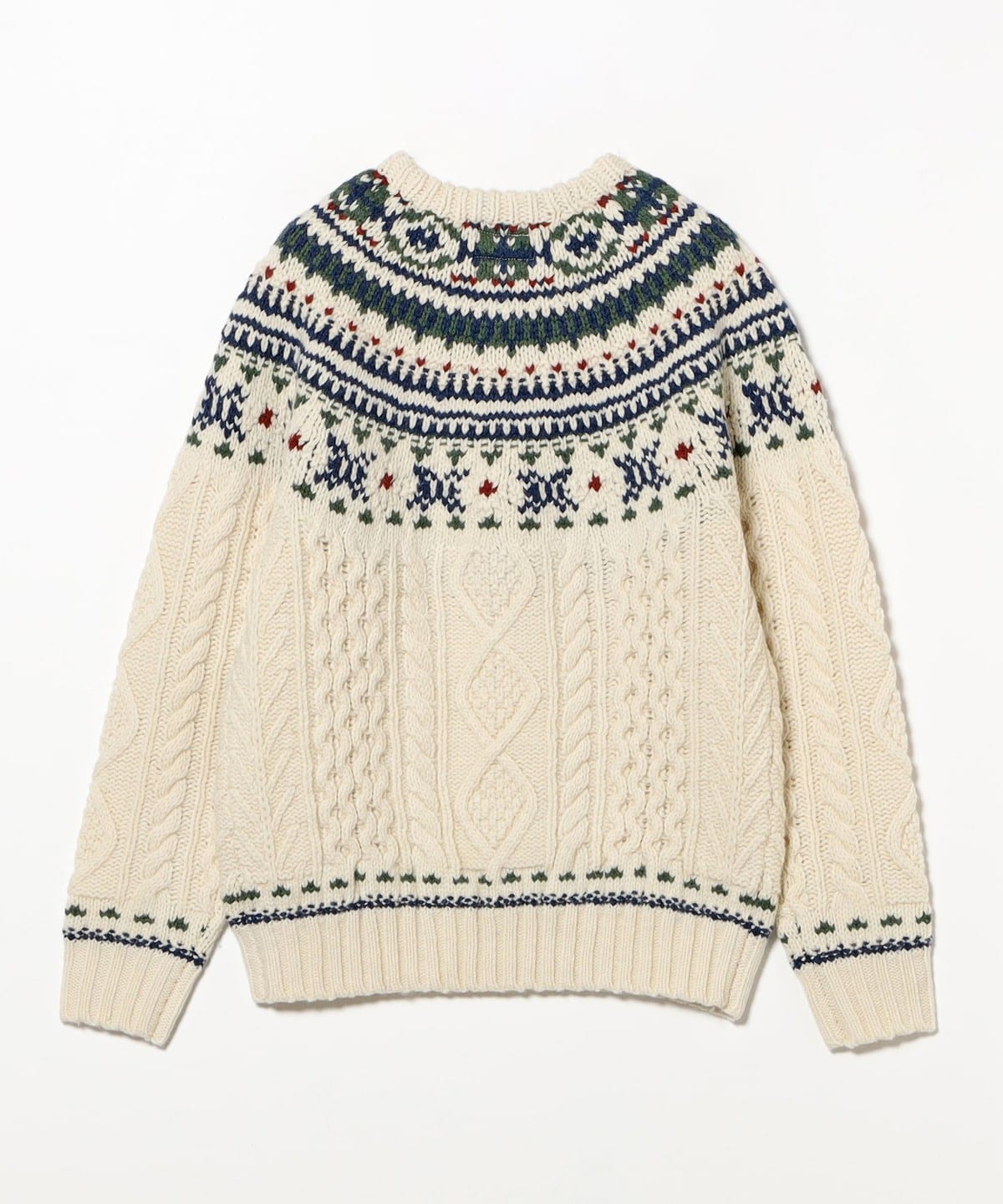 BEAMS PLUS（ビームス プラス）Crew Nordic Cable（トップス ニット 