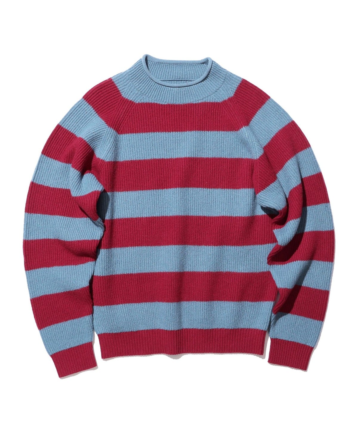 Hi-neck Rib Stitch Stripe �g�b�v�X MEN SAX S