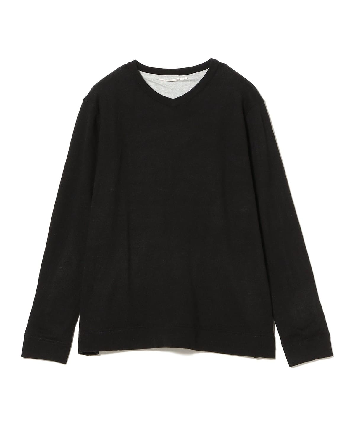 �y�ʒ��zdip �f�B�b�v / 2Layer V Neck Knit �g�b�v�X MEN BLACK S