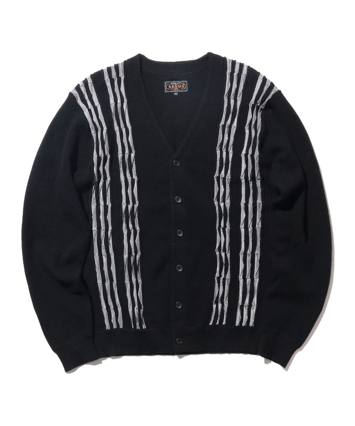Cardigan Born Stripe 14G トップス MEN BLACK XL Cardigan Born Stripe 14G トップス MEN BLACK XL