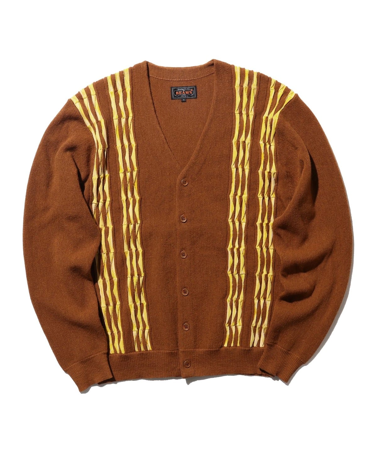 Cardigan Born Stripe 14G トップス MEN BROWN XL Cardigan Born Stripe 14G トップス MEN BROWN XL