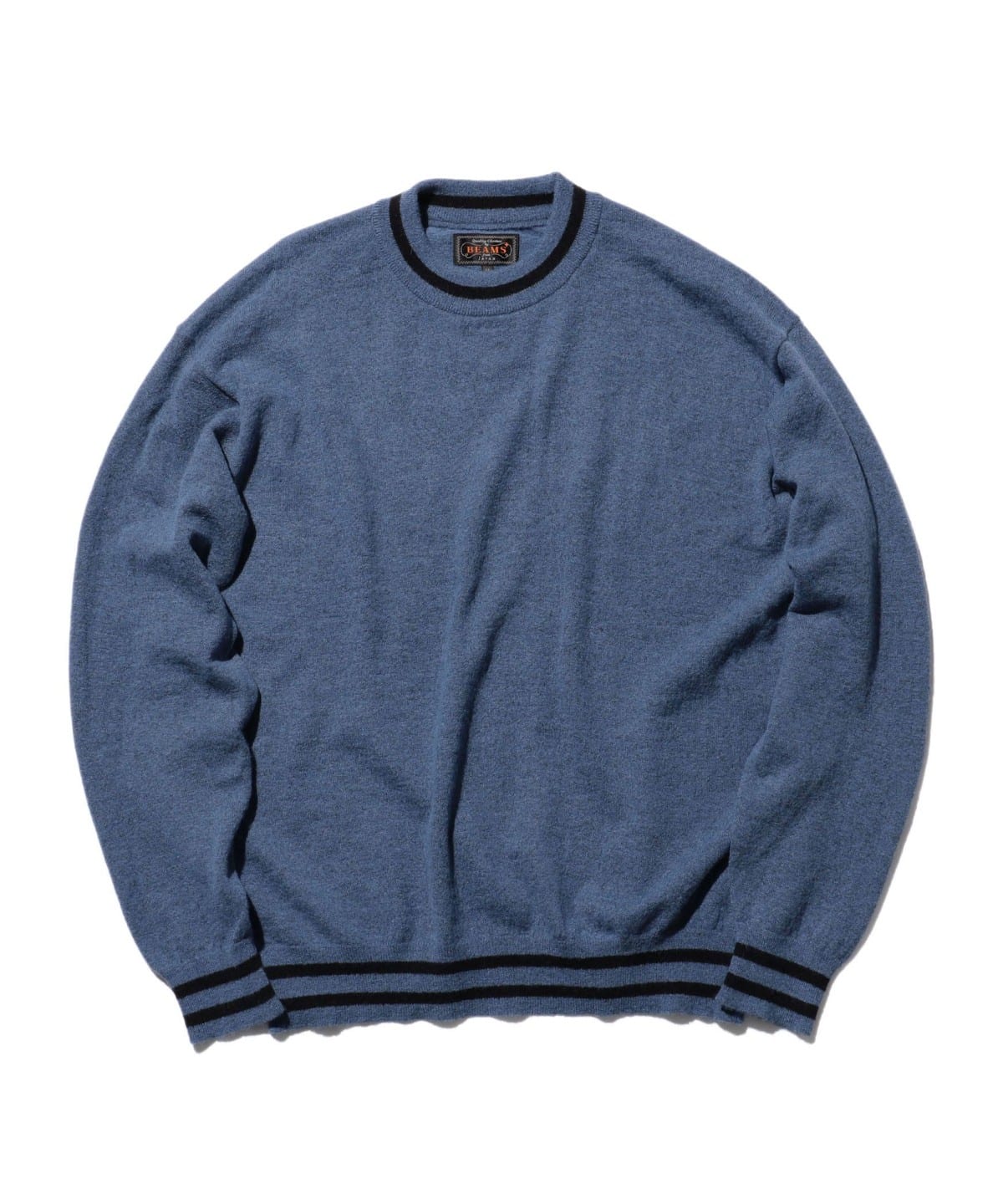 BEAMS PLUS（ビームス プラス）Rib Line Crew Alpaca Wool 14G