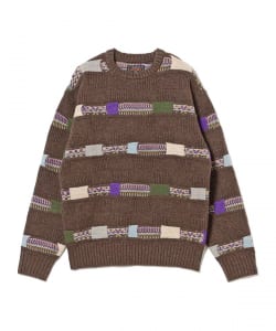 Crew Jacquard Fair Isle Stripe 5G