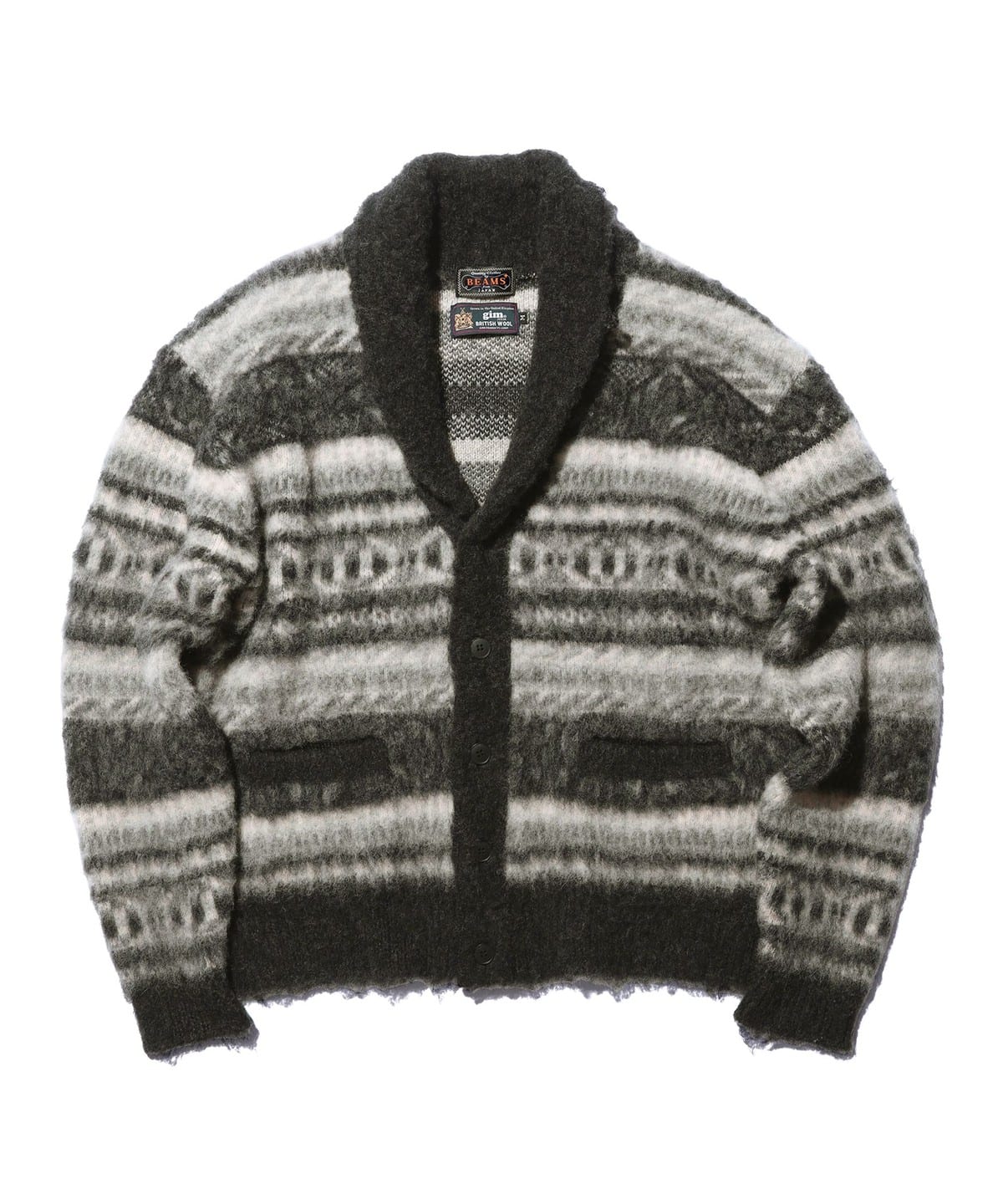BEAMS PLUS（ビームス プラス）Shawl Collar Cardigan Shaggy 3G