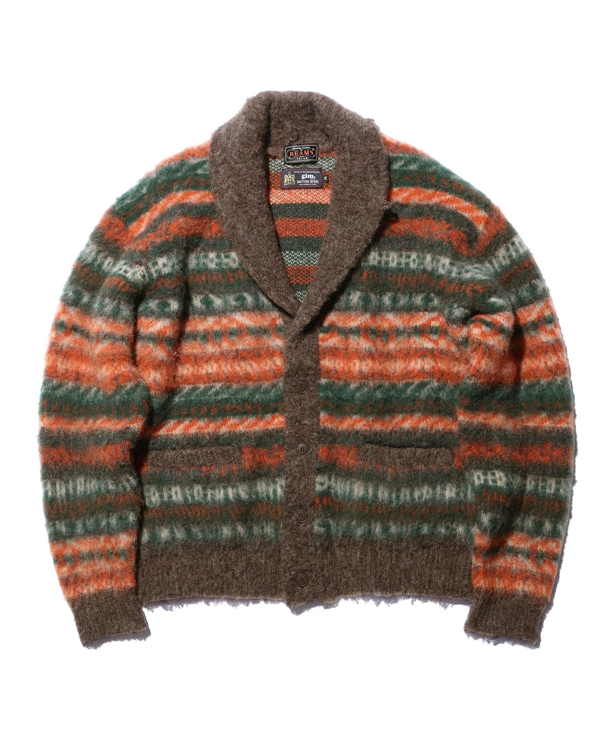 BEAMS PLUS（ビームス プラス）Shawl Collar Cardigan Shaggy 3G