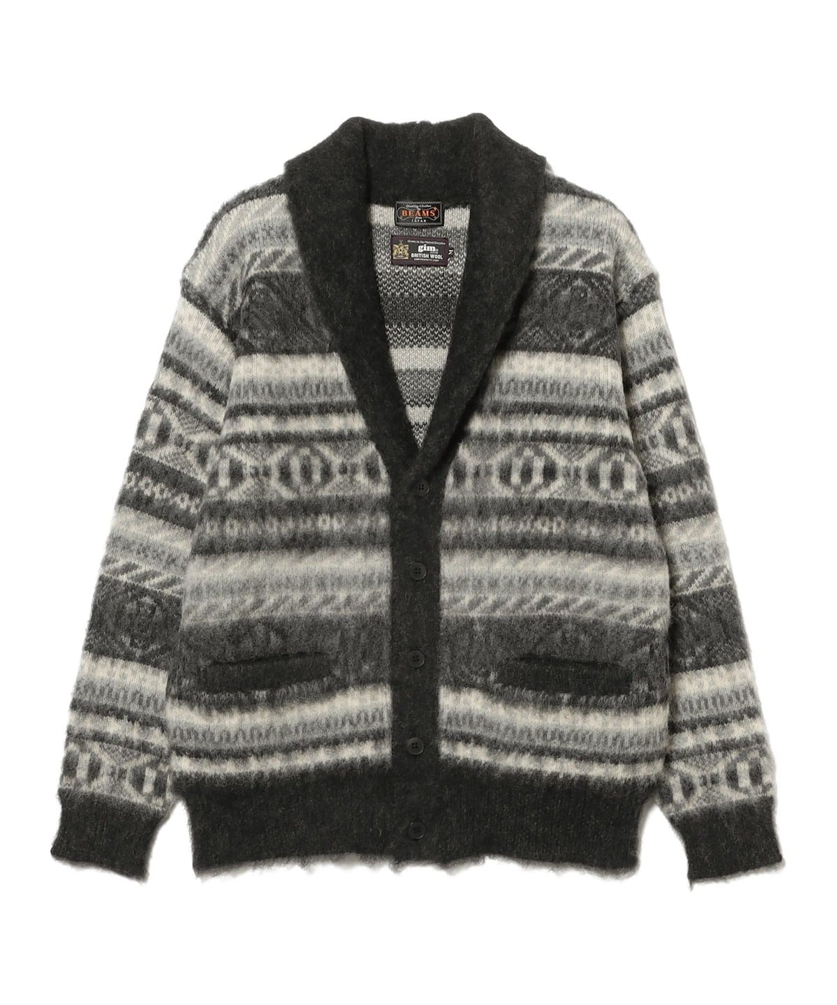 BEAMS PLUS（ビームス プラス）Shawl Collar Cardigan Shaggy 3G