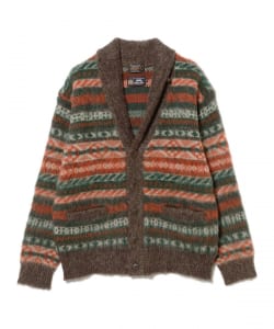 Shawl Collar Cardigan Shaggy 3G