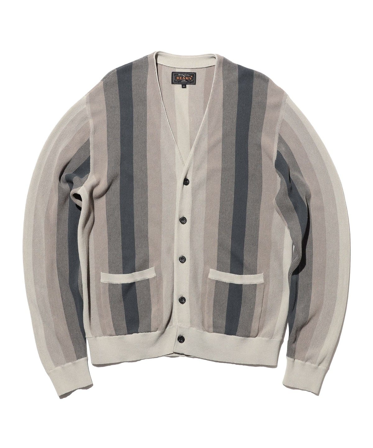 24AW 定価33,000円 ビームス プラス ニット カーディガン ジャケット BEAMS PLUS（ビームス プラス）Cardigan Multi Stripe（トップス