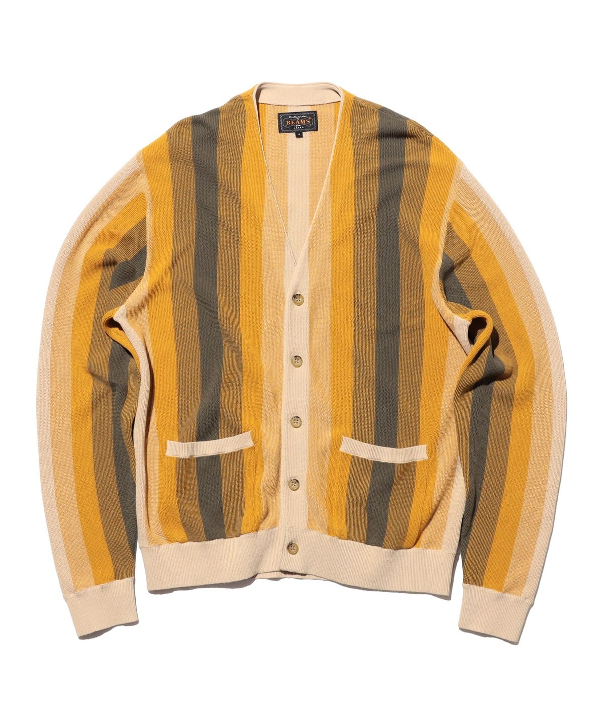 Cardigan Multi Stripe �g�b�v�X MEN YELLOW S