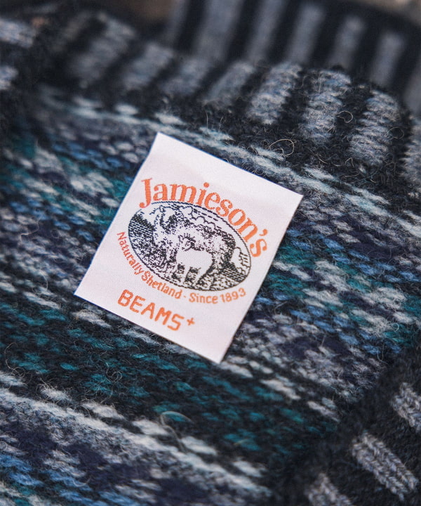 BEAMS PLUS（ビームス プラス）【別注】Jamieson's / Fairisle Deep V