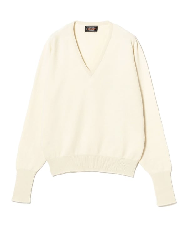 BEAMS GOLF ベージュ Vネック セーター リバーシブル BEAMS GOLF ベージュ Vネック セーター リバーシブル