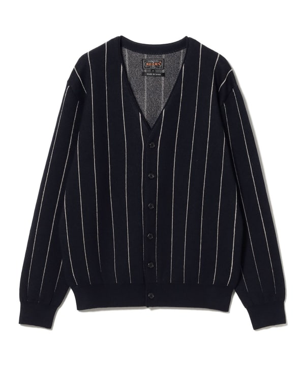 BEAMS PLUS（ビームス プラス）Banker Stripe Cardigan（トップス
