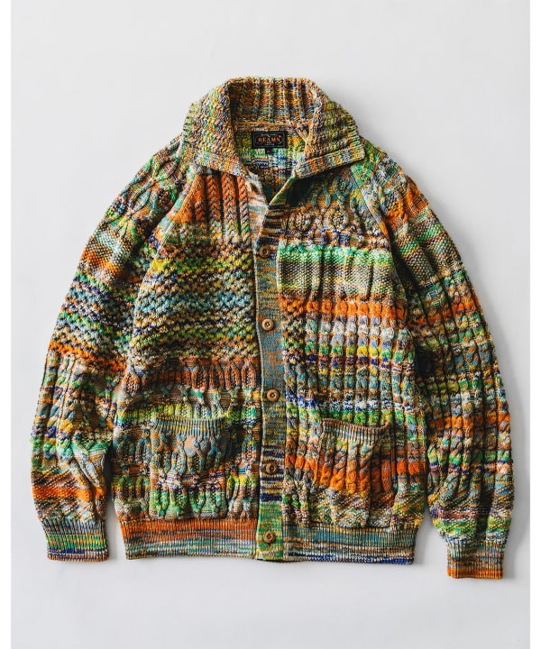 Aran Cardigan Kasuri