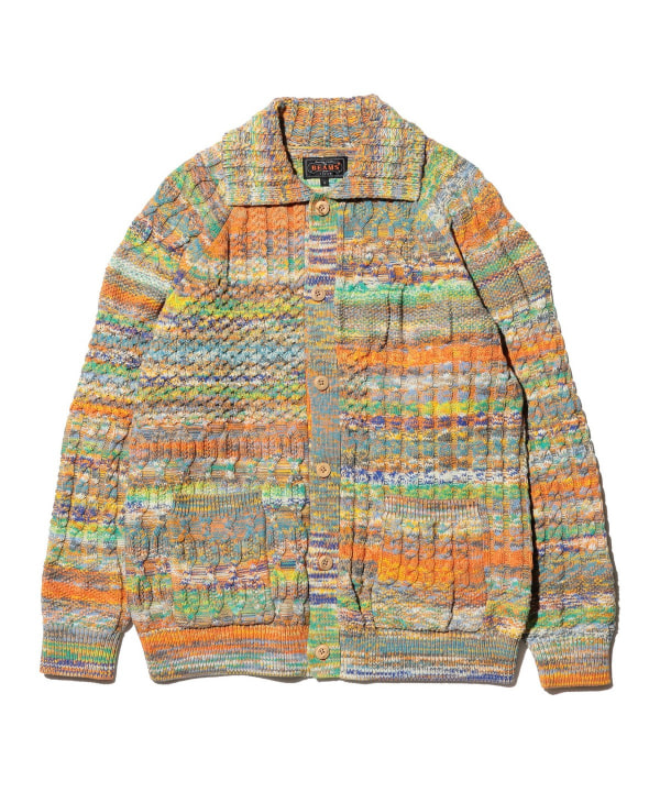Aran Cardigan Kasuri