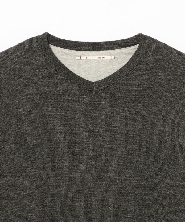 【別注】dip / 2Layer V Neck Knit