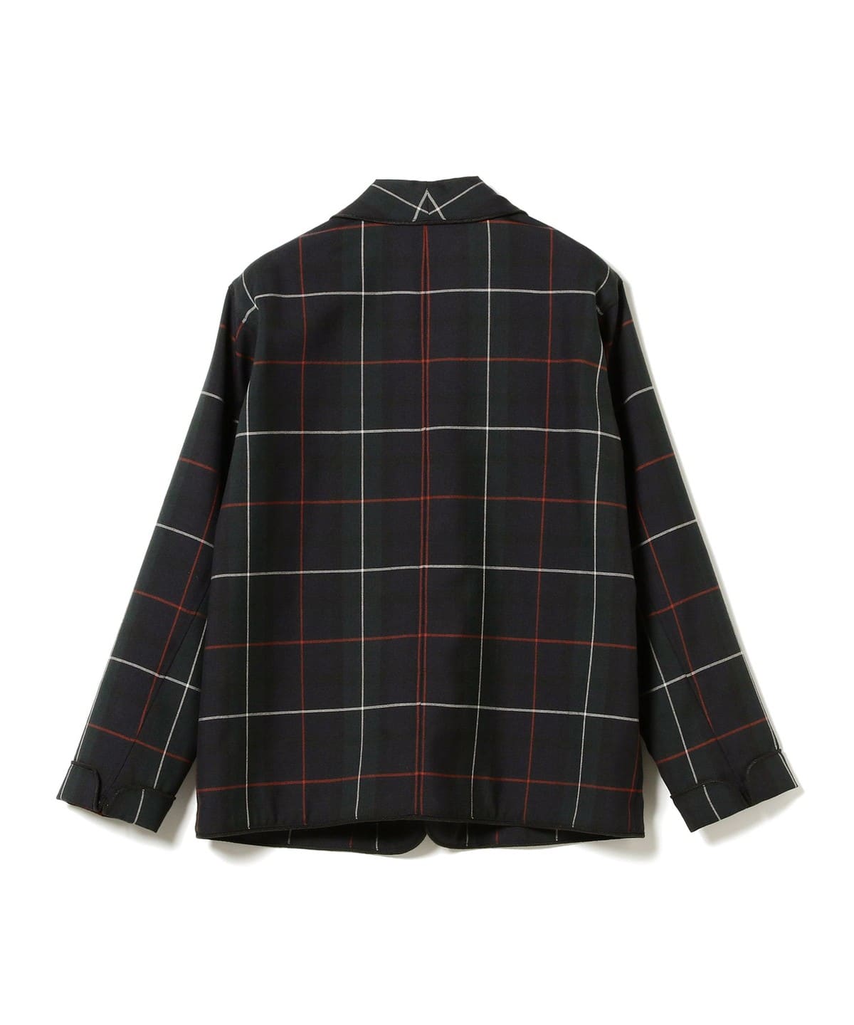 [Outlet] BEAMS PLUS / Strong twist wool check 1 button smoking 