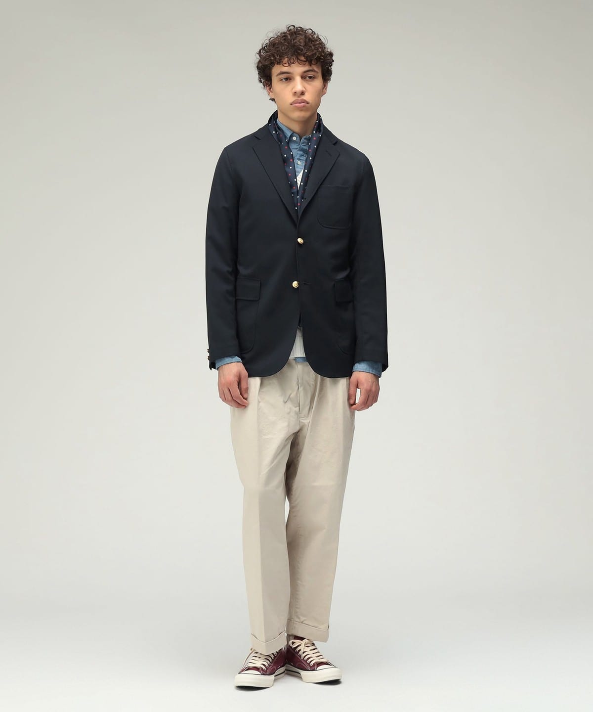 BEAMS PLUSウールシルク混 BEAMS+（ビームスプラス） ポロシャツ 9ゲージ ウール シルク シャギー