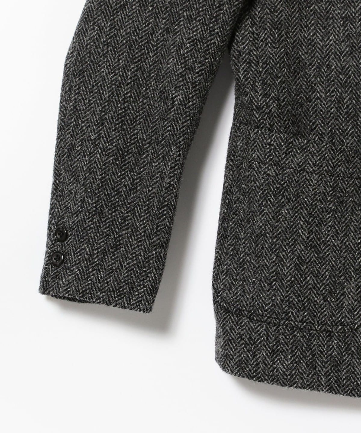参価68,400円【ビームスプラス×ハリスツイード】ヘリンボーン3Bジャケット BEAMS PLUS（ビームス プラス）3B Jacket Harris Tweed 24（ジャケット