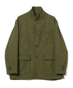 ▲ENGINEERED GARMENTS / Loiter Jacket -Olive Polyester Sharkskin