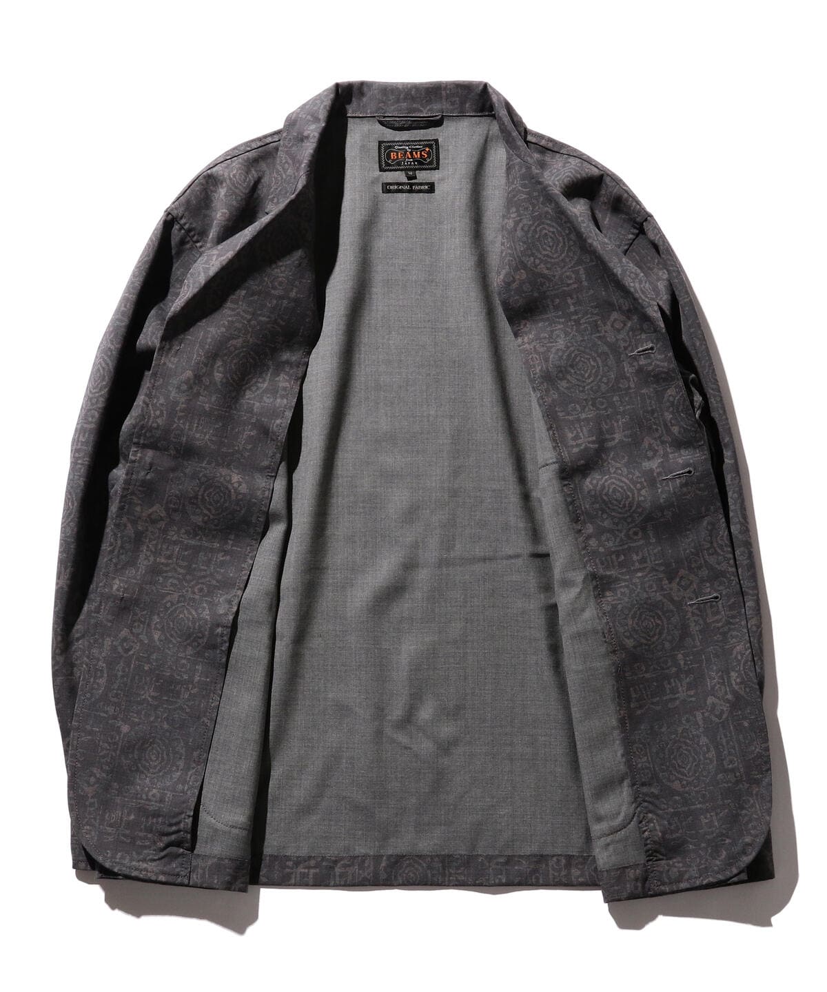 [Outlet] BEAMS PLUS / Tropical wool batik print 4 button cuff jacket