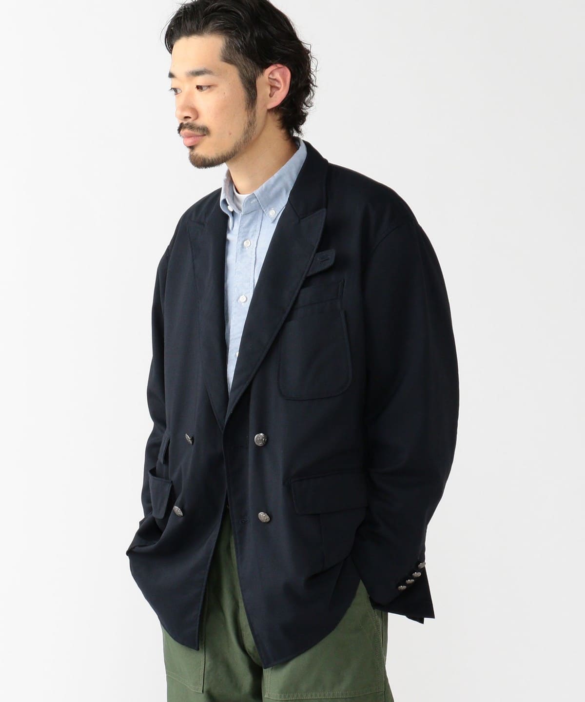 エンジニアードガーメンツ　ウールジャケット　Mサイズ　紺ブレ BEAMS PLUS（ビームス プラス）【別注】ENGINEERED GARMENTS