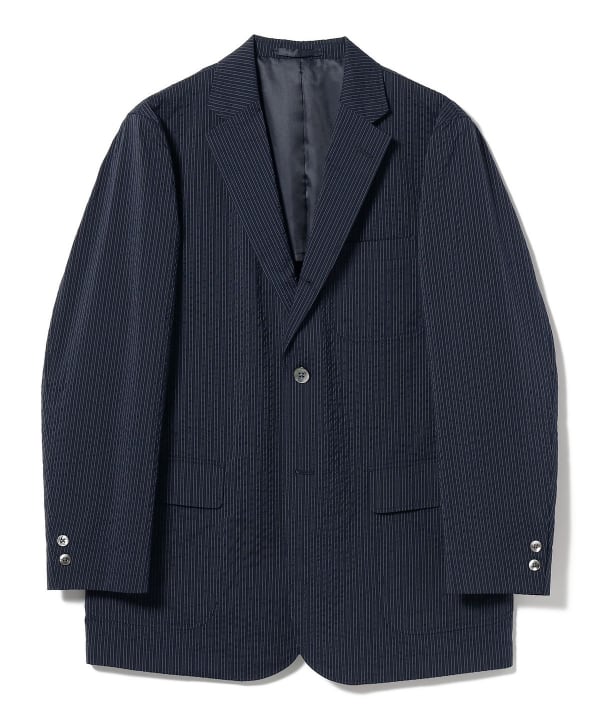 BEAMS PLUS（ビームス プラス）3B Box-Fit Jacket COOLMAX(R) Sucker（ジャケット テーラードジャケット）通販｜ BEAMS