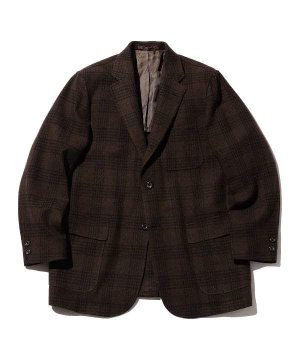 BEAMS PLUS（ビームス プラス）3B Box-Fit Jacket Recycle Wool Plaid（ジャケット  カジュアルジャケット）通販｜BEAMS