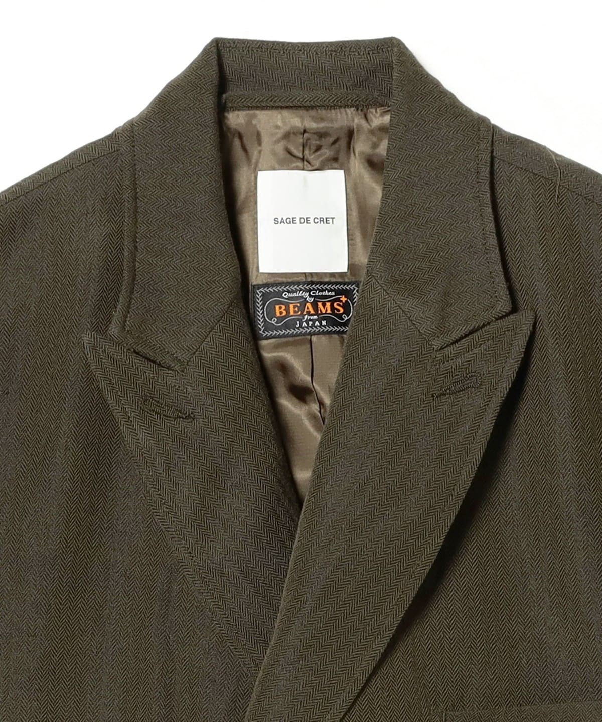 BEAMS PLUS（ビームス プラス）【別注】sage de cret / 6 Button Double Breasted Jacket  Herringbone（ジャケット カジュアルジャケット）通販｜BEAMS