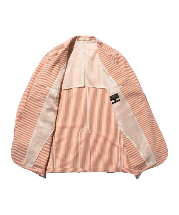BEAMS PLUS BEAMS PLUS Box-fit Wool Stripe (Jacket, Casual BEAMS PLUS BEAMS PLUS Box-fit Wool Stripe (Jacket, Casual