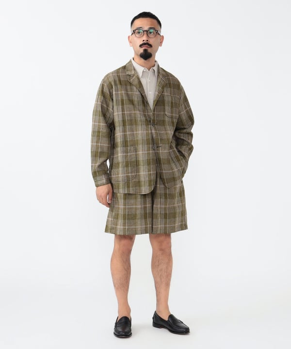 BEAMS PLUS（ビームス プラス）4B Cuffs Jacket Mesh Plaid