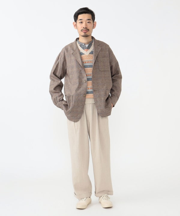 美品✨BEAMS PLUS カフプリントジャケット セットアップ BEAMS PLUS（ビームス プラス）【8/14再値下げ】4B Cuffs Jacket