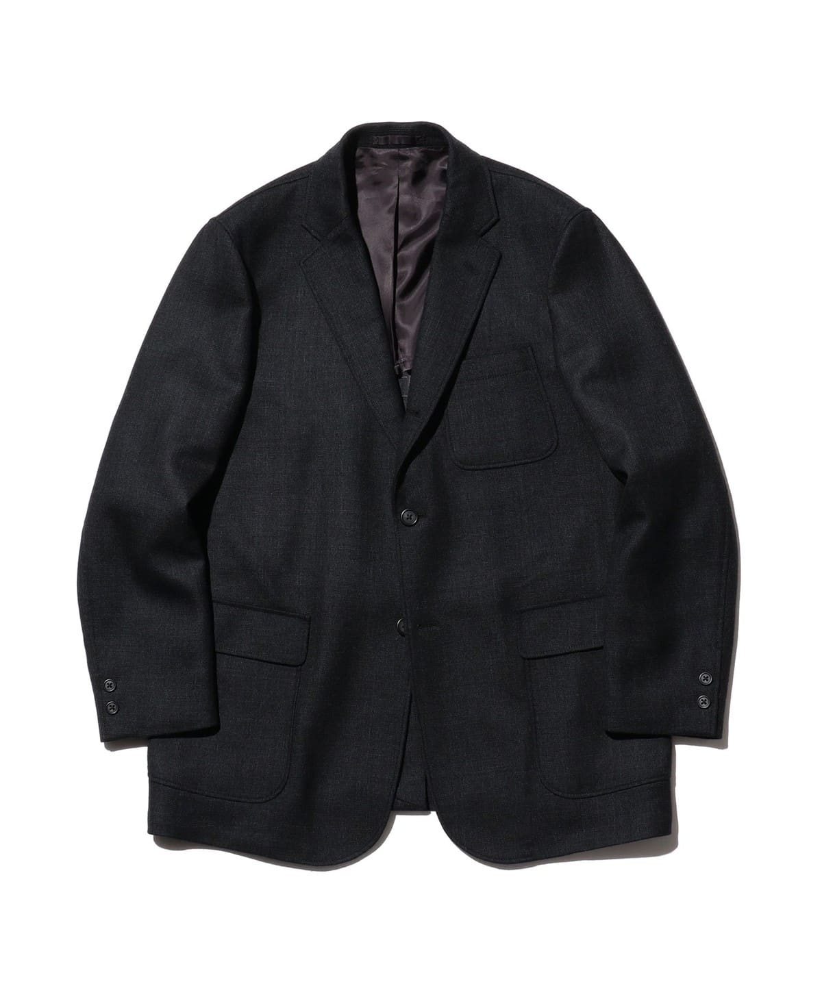 3B Box-fit Wool Double Weave ジャケット MEN CHARCOAL. G XL 3B Box-fit Wool Double Weave ジャケット MEN CHARCOAL. G XL