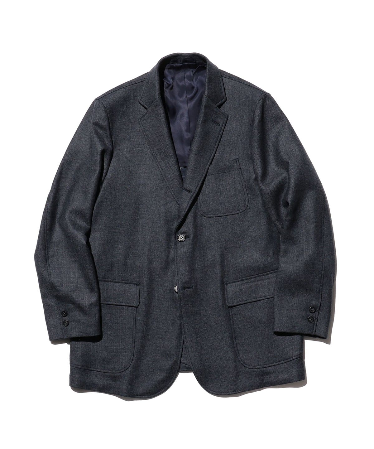 BEAMS F ビームスエフ ウール3Bジャケット BEAMS F（ビームスF）Savile Clifford ウールリネン チェック