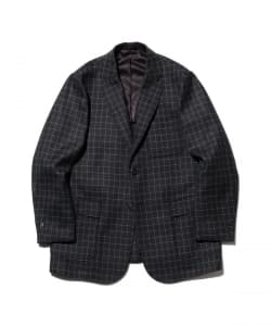 3B Box-fit Wool Plaid Double Weave