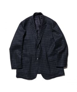 3B Box-fit Wool Plaid Double Weave
