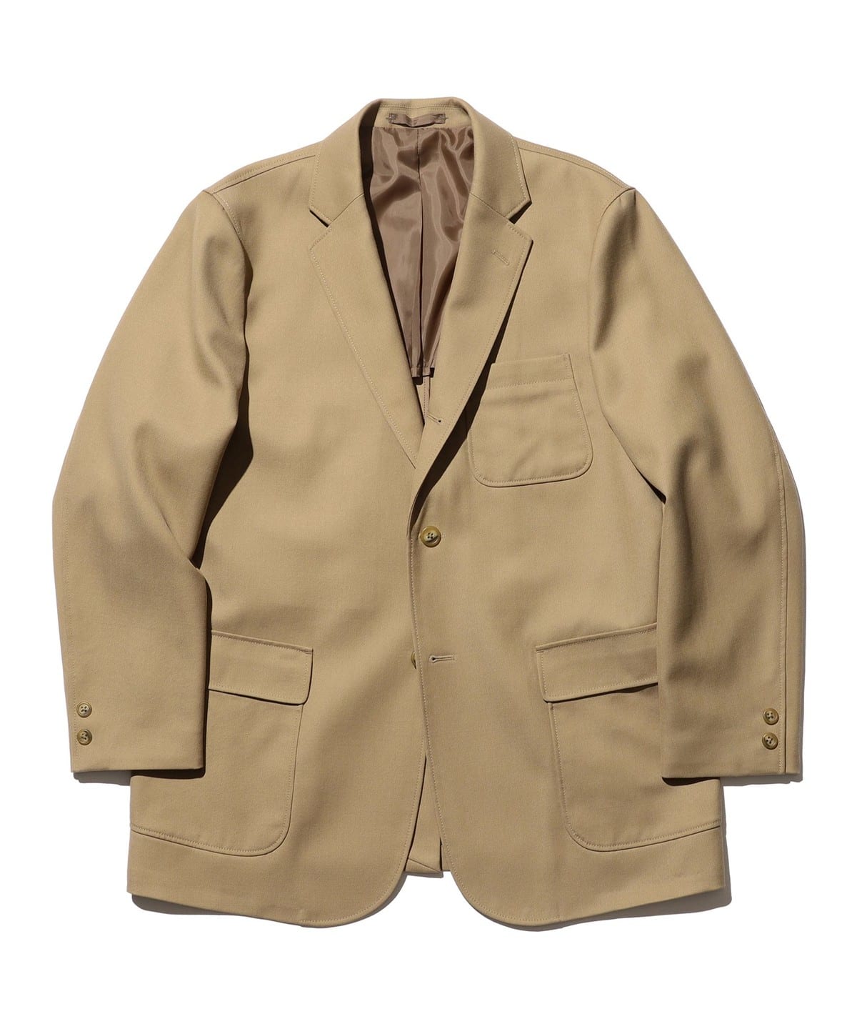 3B Box-fit Laundry Wool �W���P�b�g MEN KHAKI S