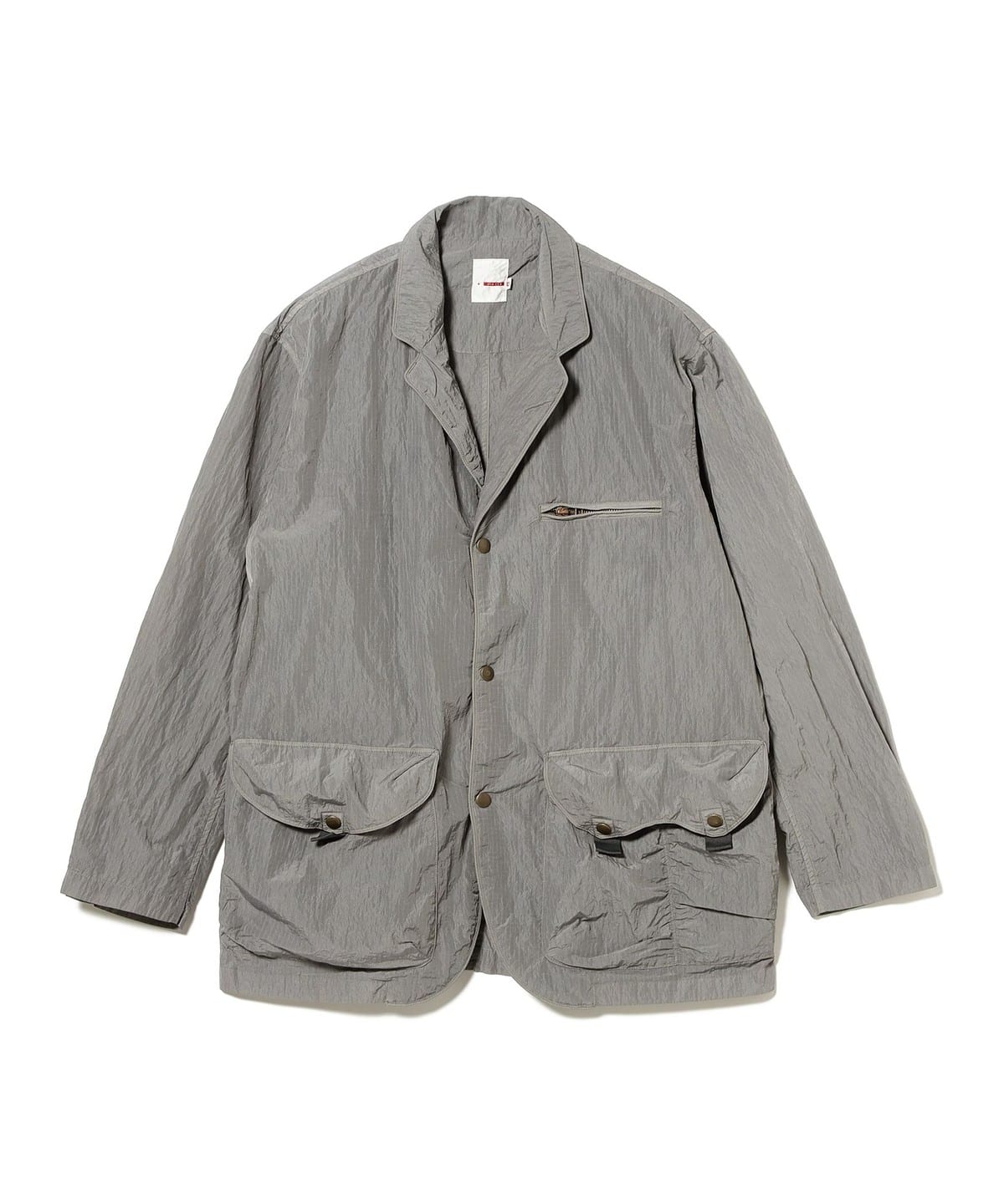 【別注】dip ディップ / Military Nylon Lapel Jacket ジャケット MEN SILVER S 【別注】dip ディップ / Military Nylon Lapel Jacket ジャケット MEN SILVER S