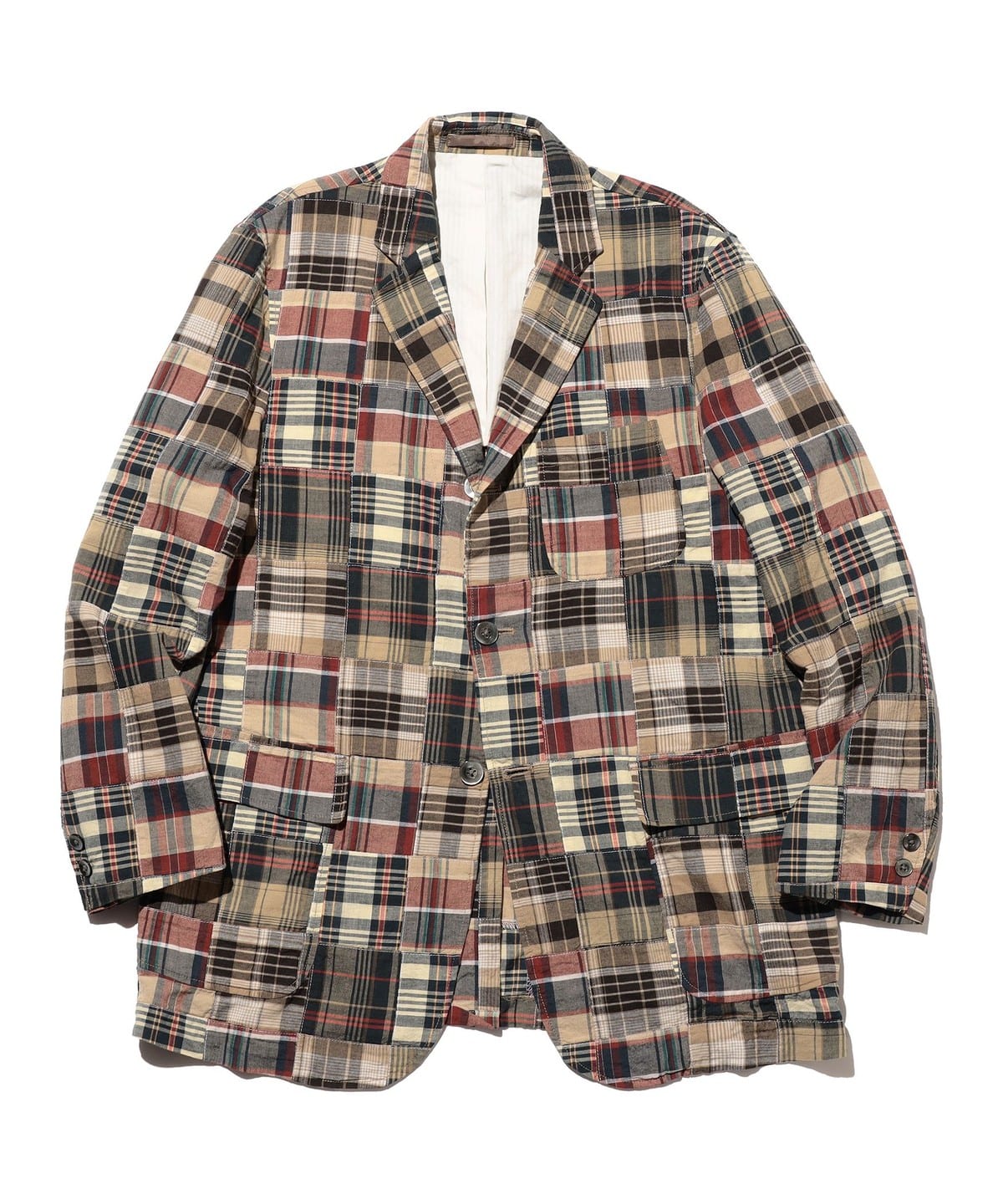 BEAMS PLUS（ビームス プラス）3B Box-fit Patchwork Madras