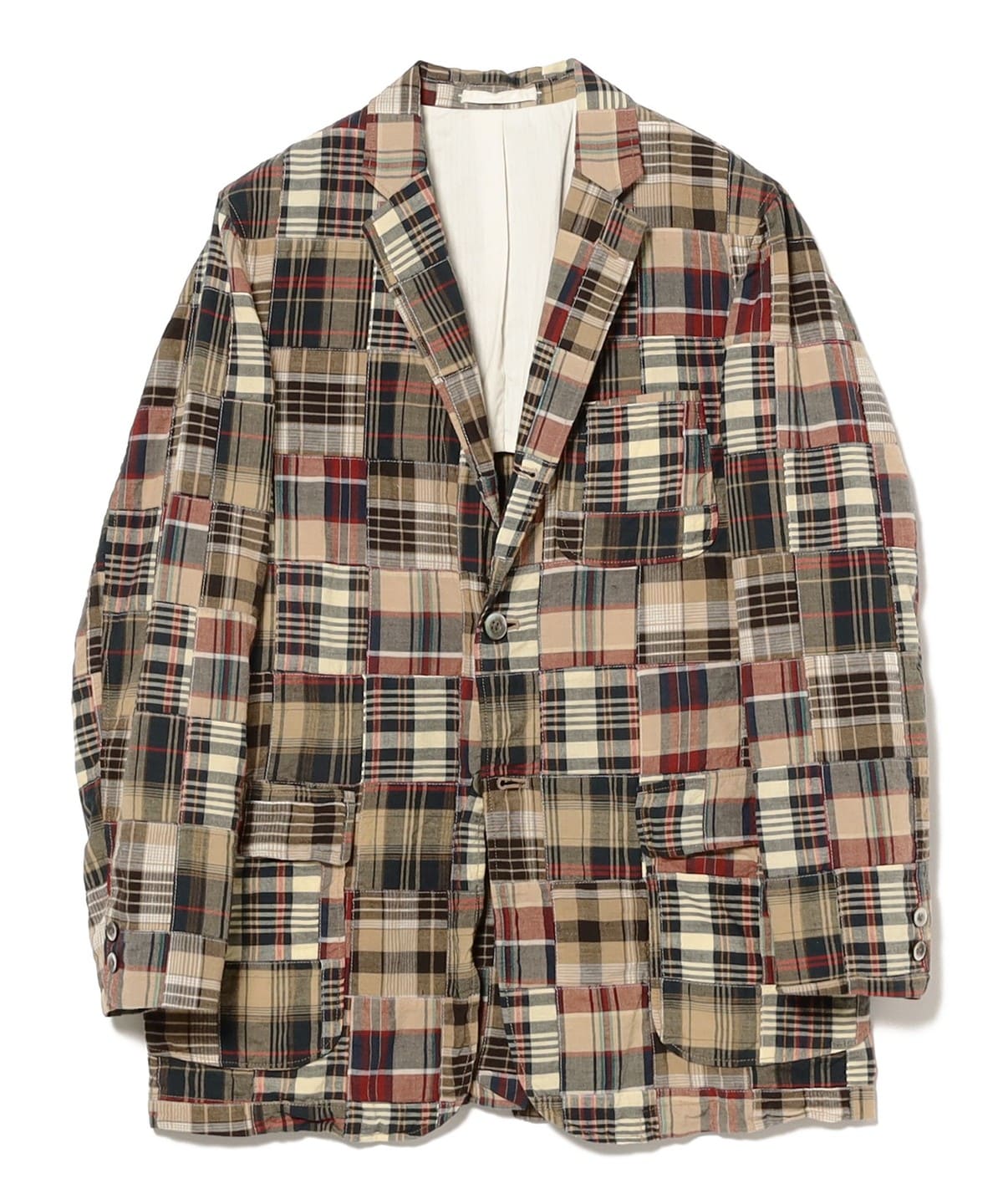 BEAMS PLUS（ビームス プラス）3B Box-fit Patchwork Madras
