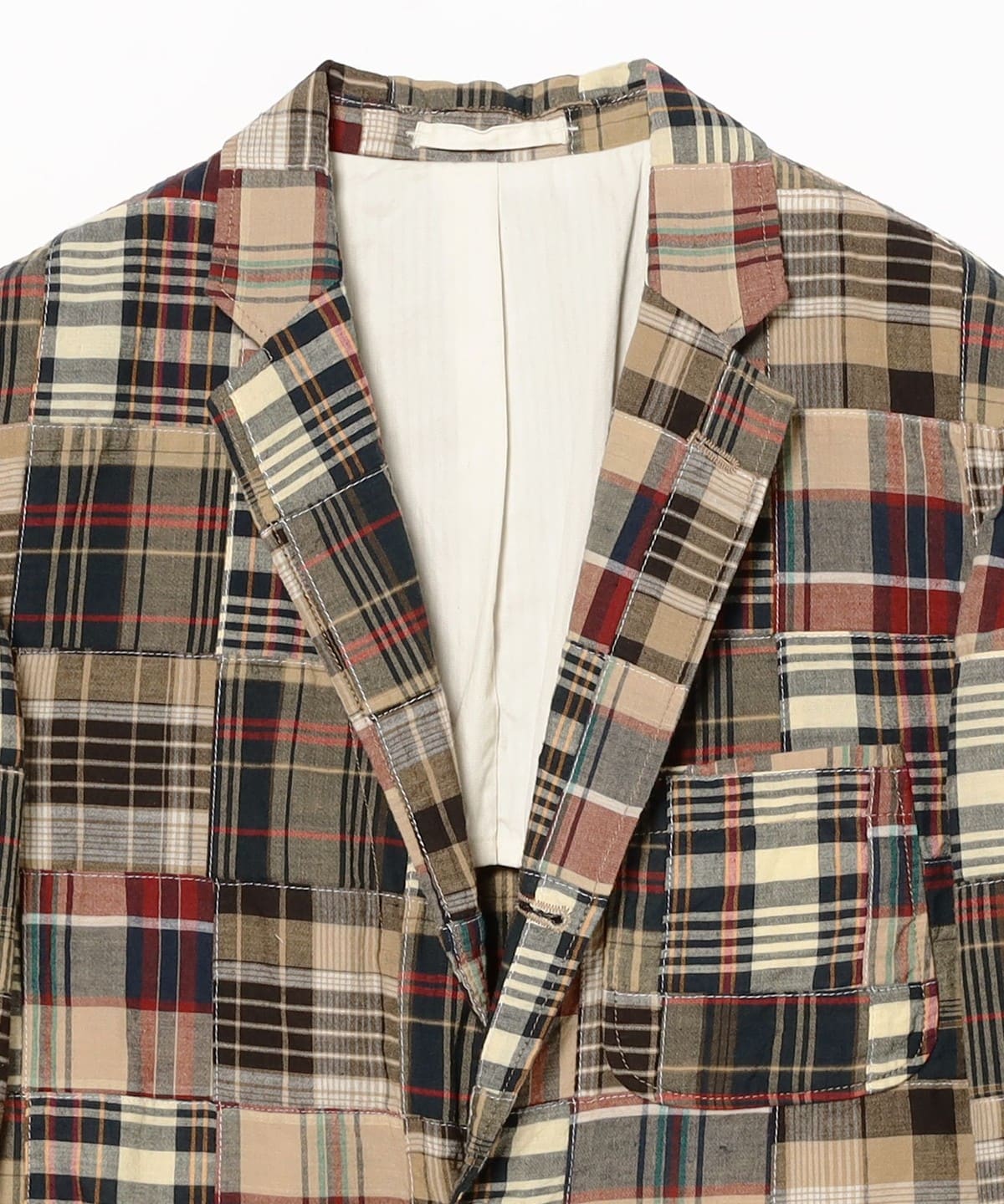 BEAMS PLUS（ビームス プラス）3B Box-fit Patchwork Madras
